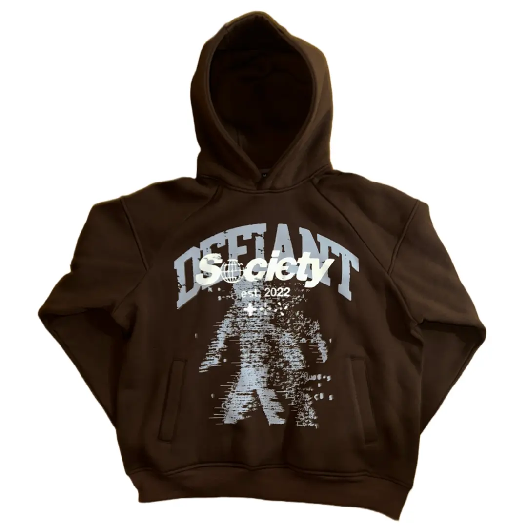 "Defiant Society" Hoodie Mocha