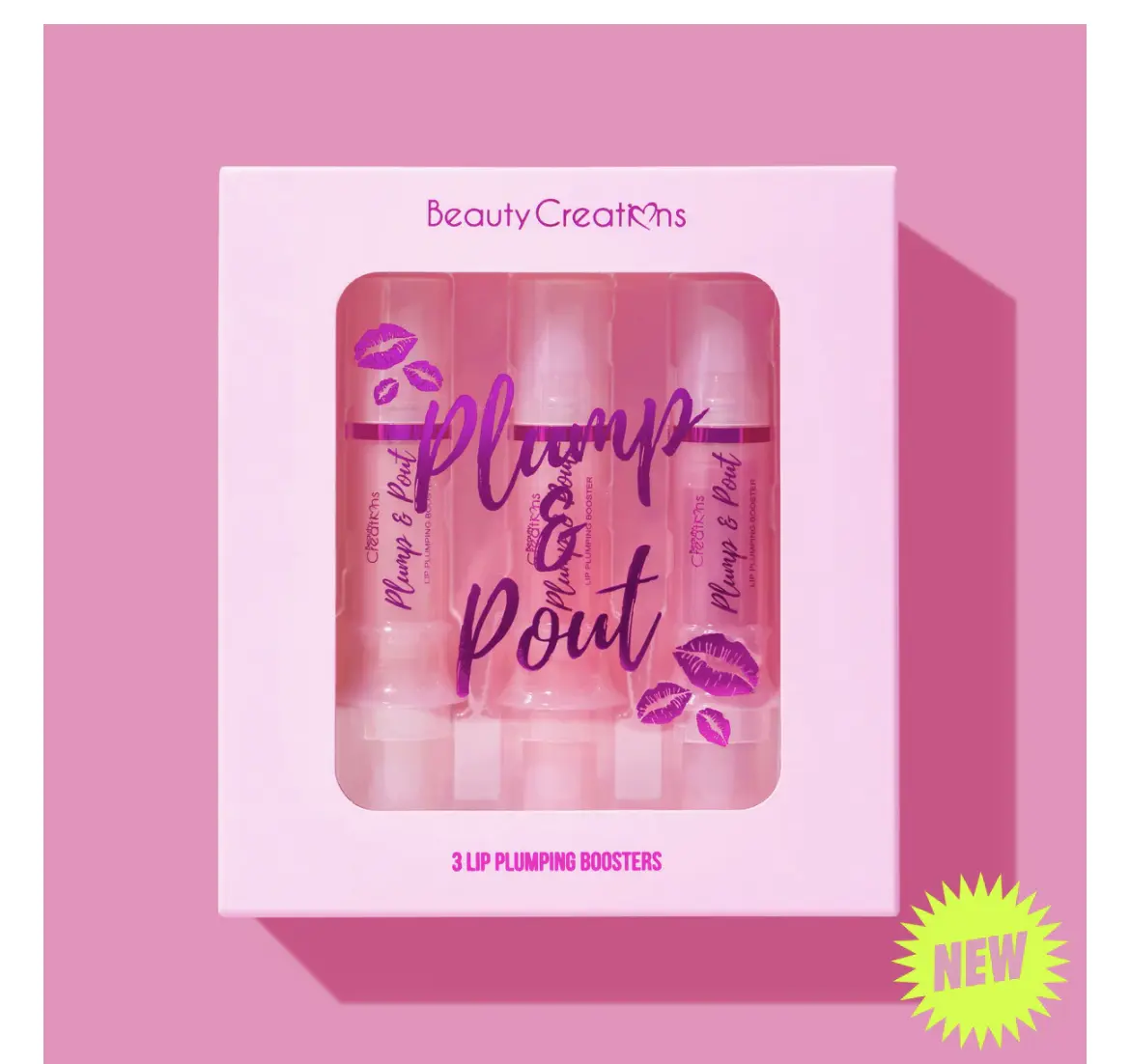 beauty creations  PLUMP & POUT LIP PLUMPING BOOSTERS (3 PACK)