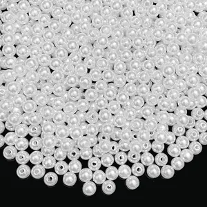 6mm Pearl Beads for Jewelry Making, Pearls Loose Beads, DIY Bracelets, Necklaces, Pearl Accessories, Craft Supplies
