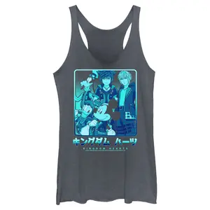 Women's Kingdom Hearts 3 Heroes In a Box Racerback Tank Top