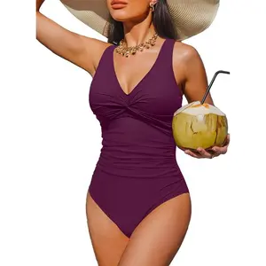 Women One Piece Bathing Suit Tummy Control Swimsuit Slimming Push Up Swimwear Long Torso Swimsuits for Women Monokini Swimsuits Sexy Full Coverage Swim Suit