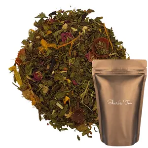 Digestive Support Herbal Blend, Caffeine Free, Hot or Iced Tea, 3 oz / 85 g Stand-up Pouch - 28 Cups, Naturally Flavored