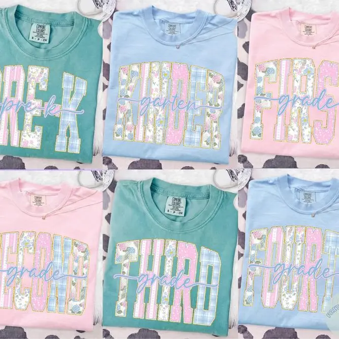 Comfort Colors Back To School Teacher Shirt, Retro Floral Teacher Gift Tee, Pre-K Kindergarten 1st 2nd 3rd 4th Grade Shirt, Teacher Appreciation Gift, Back To School Gift, Back To School Shirt