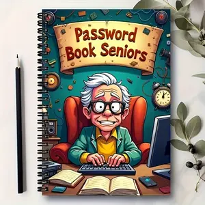 1pcs-2026 New Memory Notebook for Elderly | Funny "I Write This  Cause I Forget" Journal Spiral Coil Notebook