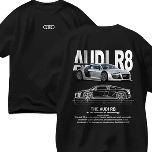 Audi R8 T-Shirt, Hoodie, Sweatshirt, Sport Car Shirt, Cars Shirts, Audi Shirts, Unisex T-shirt, Men Clothing Top Menswear