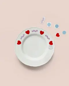 Confetti Hearts Home Decor Tattoos