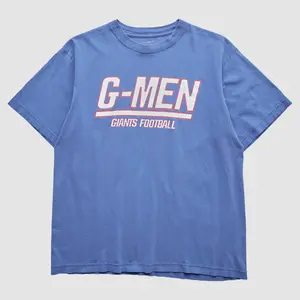 New York Giants Reebok 2000s T-Shirt - Blue - S