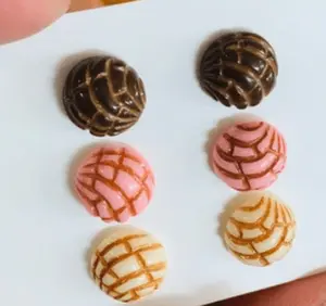 Mexican 3-pair Concha Stud Earrings