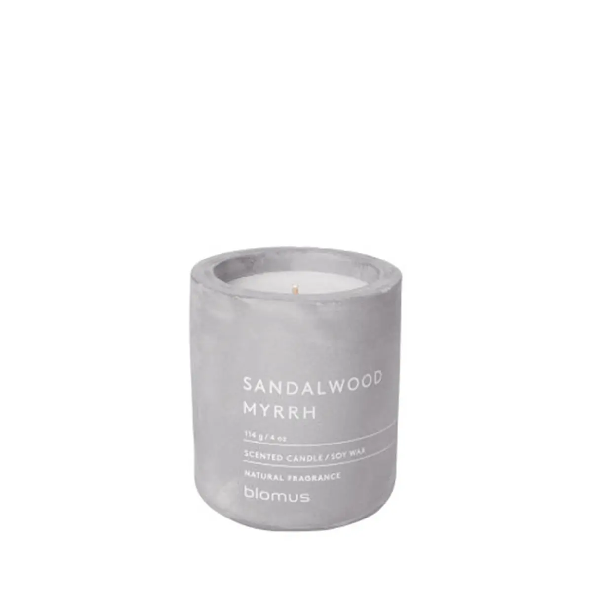 212 MAIN Blomus 65652 Fragra Micro Chip Scented Wax Candle - Sandalwood Myrrh Fragrance, Sage Infusion Aroma, Camping & Hiking Freshener, Decorative Candle Light, Decorative Candles