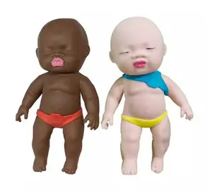 Creative stress relief  Decompression Black Doll Pinch Fun African Palm Small Doll Strange Interesting Funny-Doll