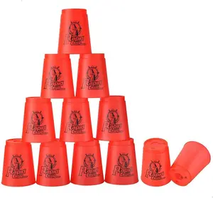 SEISSO Speed Stack Cups 12 Pack – Sport Stacking Game Set for Kids Boys Girls, Classroom Competition Training Toy