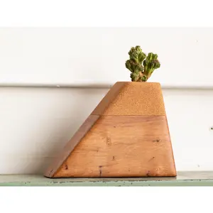 Medium Planturn Cremation Urn in California Alder & Cork