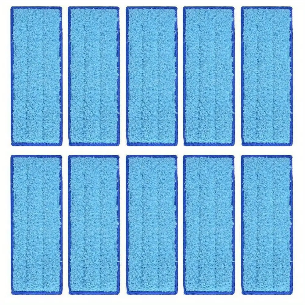 10PCS Replacement Pads for Floor Scrubber – Washable Reusable Ultra-Fine Fiber Cleaning Pads for Wet Mopping, Ideal for Deep Cleaning Hard Floors, Durable Scratch-Free Design, Easy to Attach & Remove, Compatible with Most Electric Floor Scrubbers