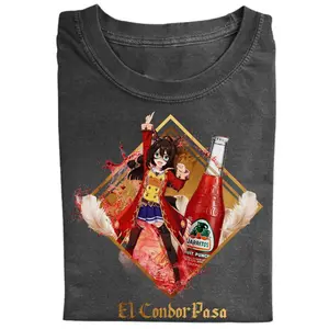 El Condor Pasa Uma Musume Drink T-Shirt – Cute Manga Anime Graphic Tee, Video Game Shirt Unisex