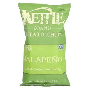 Kettle Foods Potato Chips, Jalapeno, 5 oz (141 g) Kettle Foods Potato Chips, Jalapeno, 5 oz (141 g)
