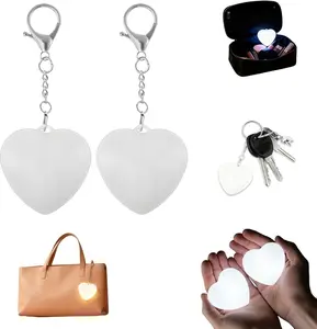 Love Wallet Tote Bag Touch Sensing Light Leather Handbag with Chain Strap for Women Heart-Shaped Illumination Functional  Stylish Valentine's Day gift