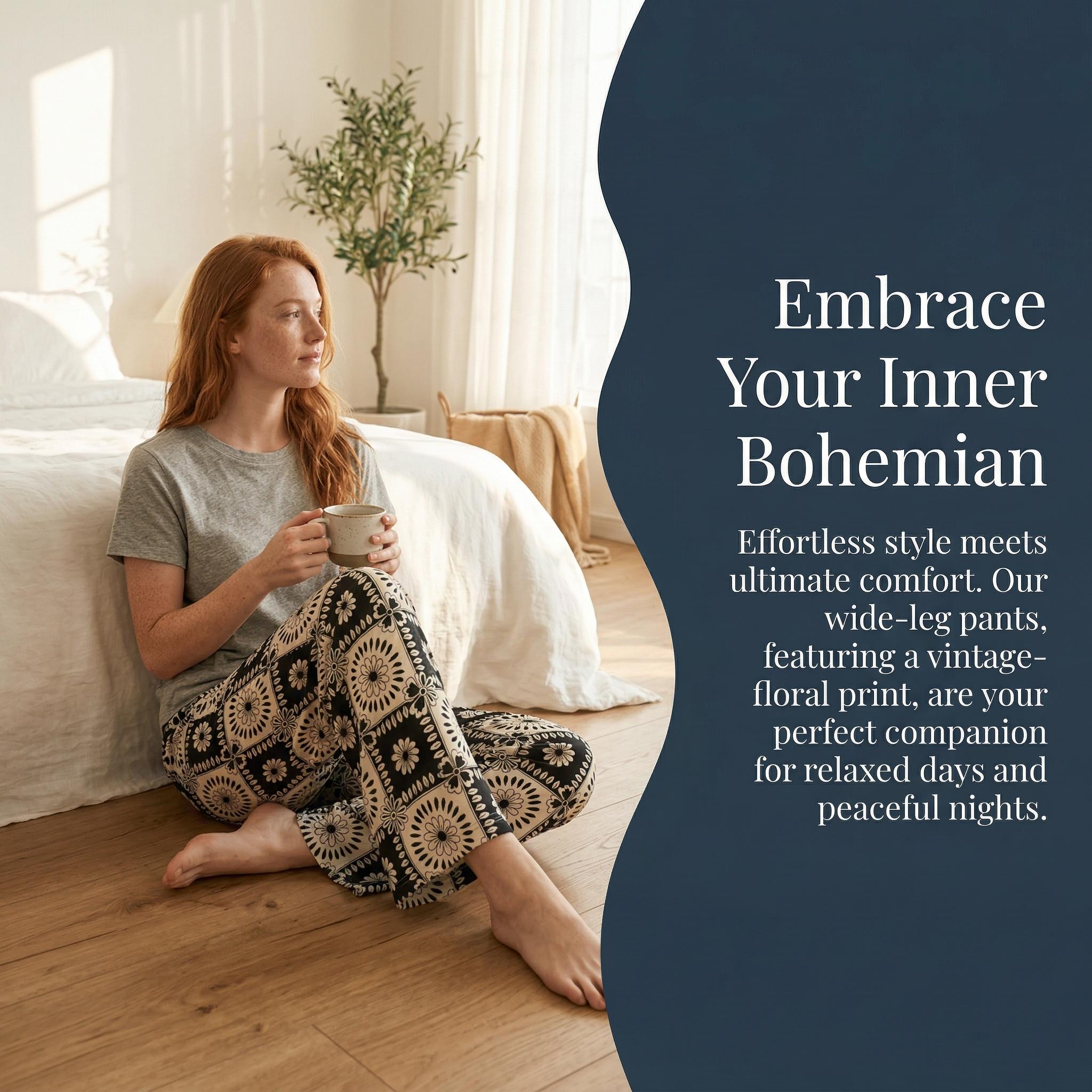 Palette Edition Comfy Loungewear Pants for Women Lightweight Summer Sports Pants Soft Loose Fit Plus Size Slow Running Casual Comfortable Bohemian Style Home Wear - Beach