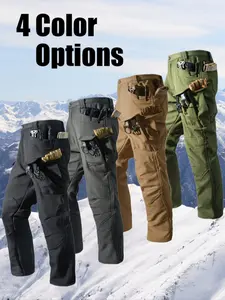 Men's Fall/Winter Multi-Functional Military Tactical Work Pants Windproof & Warm Casual Fashion Pocket Casual Workwear Ideal for Work, Hiking, Fishing & Outdoor Sports TikTok Shop Black Friday