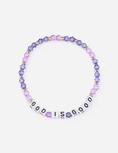 God is Good Letter Bracelet