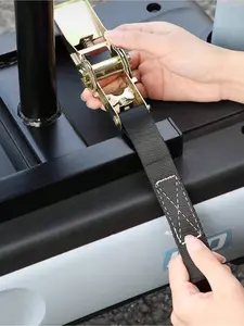 Hookless binding strap, seat belt securing rope, new truck rope tensioner, hot-selling DIY buckle binding strap, luggage packing strap, multi-functional CC, available in four lengths: 1/1.5/2/3 meters (39.37/59.06/78.74/118.11 inches),