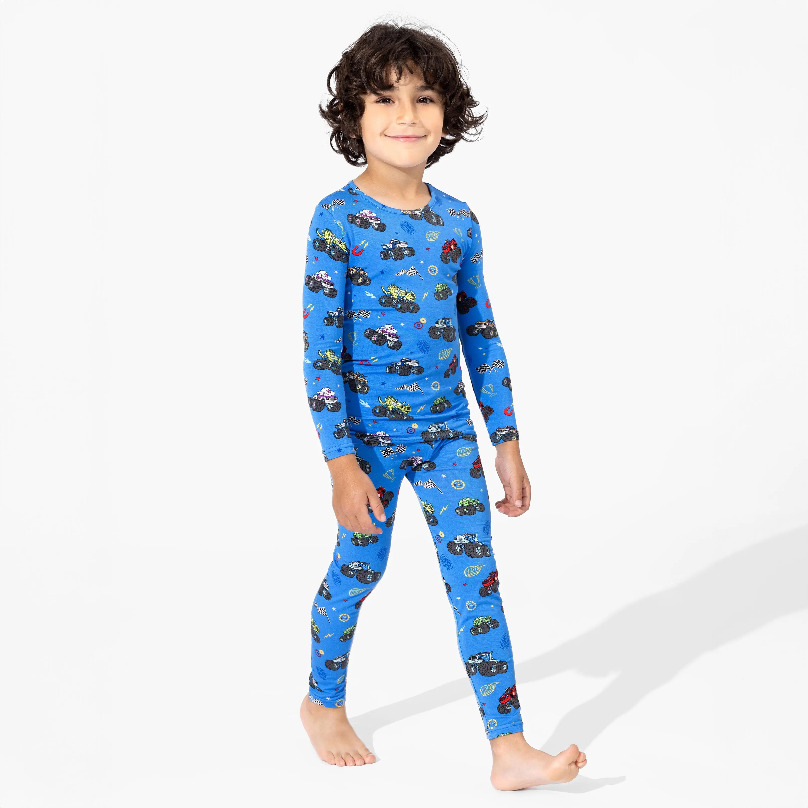 Bellabu Bear Blaze and the Monster Machines Bamboo Kids Pajamas
