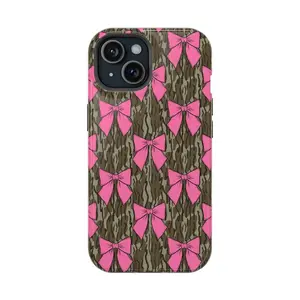 Camo Bow Phone Case Compatible Tough Cases