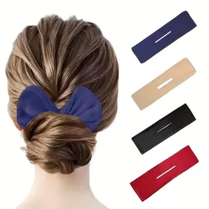 4-piece set of magic hair bun clips - fragrance free and easy to style women's hair accessories - suitable for curly and straight hair, firmly fixing hair buns, braids and curls, textured surface clips