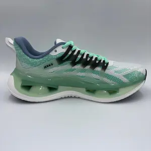 Green & White - Lightweight Breathable Running Sneakers