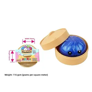 Creative Stress-Relief Novelty Toy: TPR Material Squeezable Fun Unique Stress-Relief Simulated Bread Toy