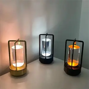 USB Rechargeable Crystal Table Lamp, 1 Count Touch Control Desk Lamp, Decorative Night Light for Home Living Room Bedroom, Home Lighting, Home Decor