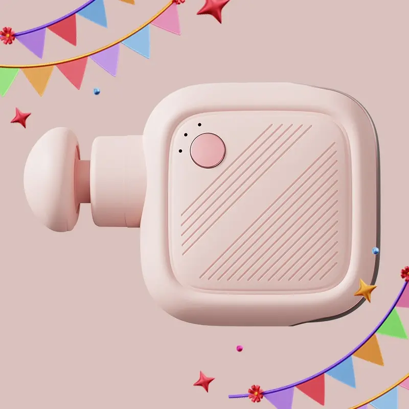 Portable deep tissue pocket muscle massage gun with massage head, 3-speed, suitable for body fascia fitness massager