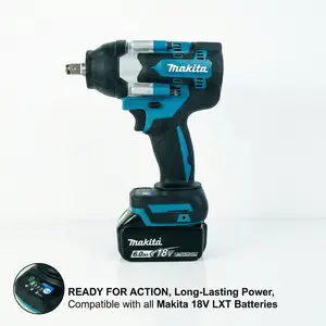 Makita DTW700RTJ700 1/2" Square Drive Impact Wrench – 4-Speed up to 2,200 RPM & 2,700 IPM for Heavy Truck & Equipment Repair
