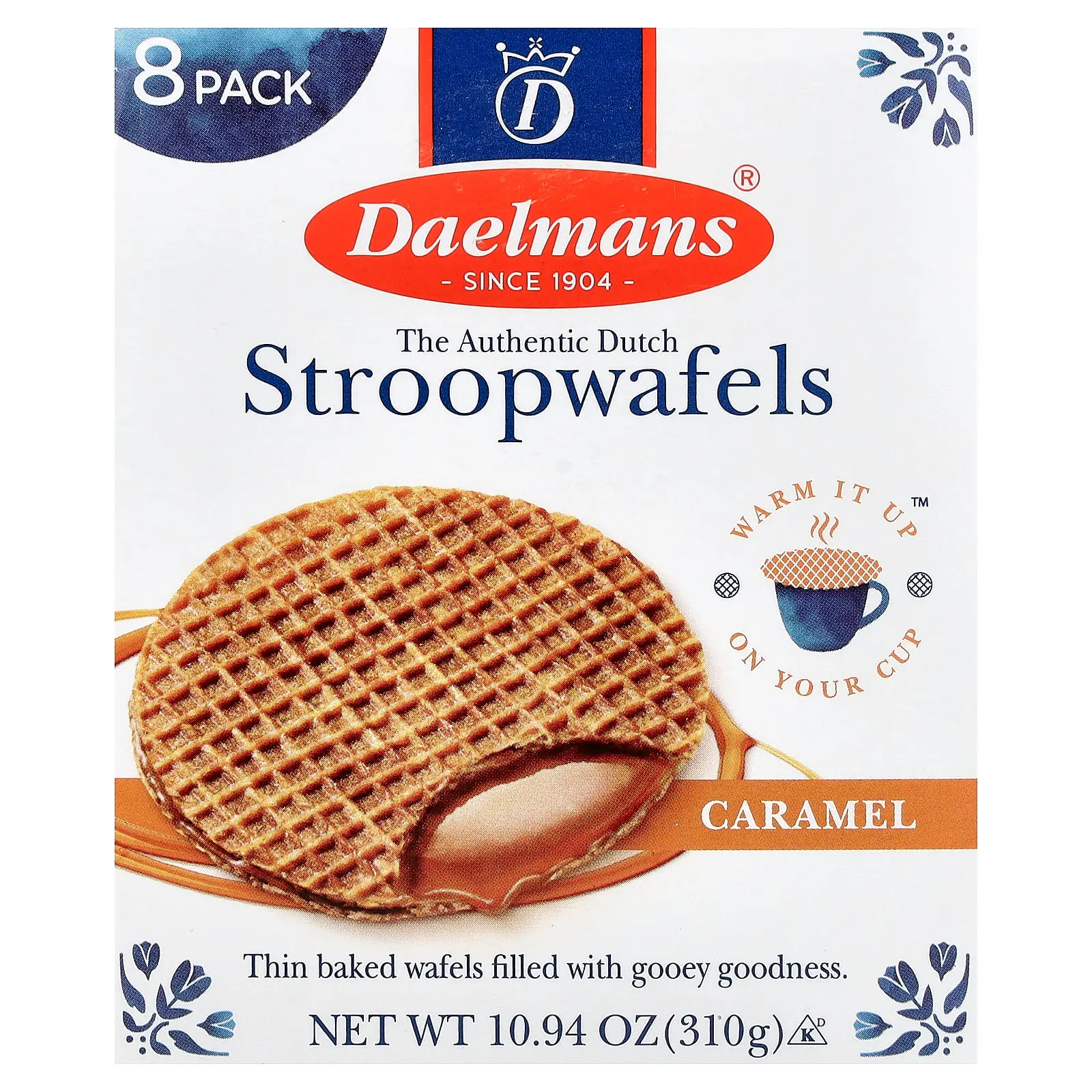 Daelmans Stroopwafels, Caramel, 8 Waffles, 10.94 oz (310 g) Daelmans Stroopwafels, Caramel, 8 Waffles, 10.94 oz (310 g)
