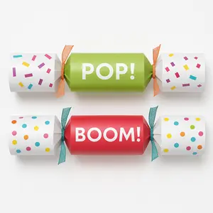 Colorful Confetti Party Crackers, 8-Pack