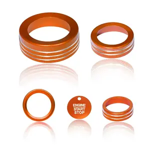 Ford Maverick 2025 Accessories Interior Decor Gear Shift 4WD Engine Start Stop Headlight Volume Radio Control Switch Center Consoles Knob Cover 5Pcs Al