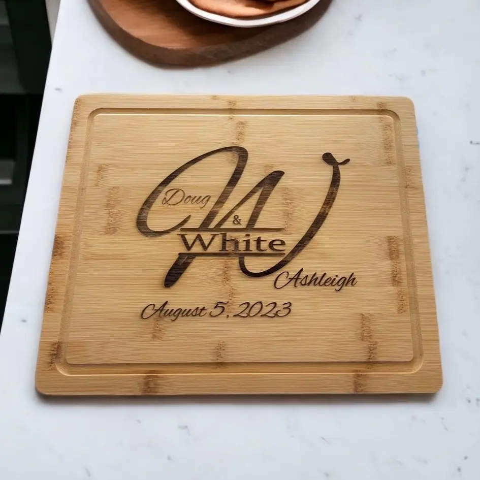 Monogrammed Cutting Board 14 x 11 x 3/4 inches
