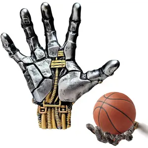 Hand Sculpture Basketball Holder Wall Mount,Art Stand & Storage Rack Organizer, Display Case for Man Cave, Football Soccer Gifts,Basketball Stand,Basketball Wall Mount for Men Boys Gamers