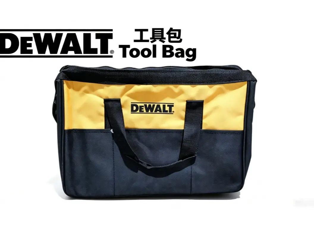 DeWalt Toughsystem 2.0 Portable Jobsite Tool Bag, 1680‑Denier Heavy‑Duty Oxford Fabric, Waterproof Rigid Base, Multi Inner & Outer Pockets, Padded Handle, Adjustable Shoulder Strap, Stackable Storage for Electricians, Mechanics, Construction