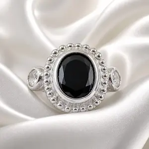 Black Sapphire Ring