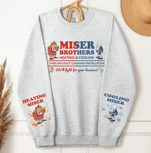 Vintage Miser Brothers Sweatshirt, Heating And Cooling Shirt, Retro Christmas Movie Sweater, Snow Miser Heat Miser Sweater, Christmas Shirt
