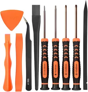 Cleaning Repair Tool Kit for PS4 PS5, TECKMAN TR9 Torx Security Screwdriver with PH00 PH0 PH1 Phillips Screwdriver Set for Sony Playstation 4,5 Main,Controller Tear down and Dust Removal