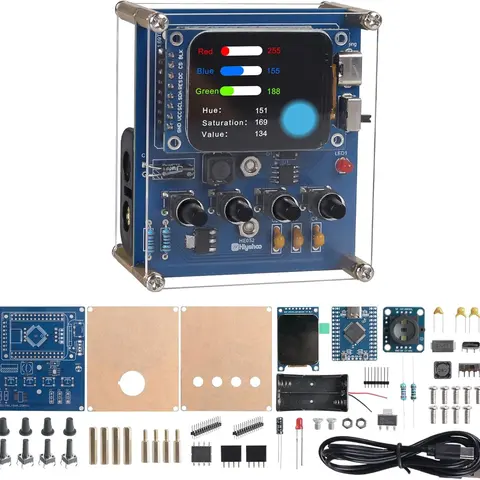 Soldering Project Kit, DIY Color Recognition Soldering Practice Kit with Color Sensor Module, Color Learning Kit with 4 Modes to Analyze RGB & HSV, Back to School DIY Soldering Kit for STEM Education
