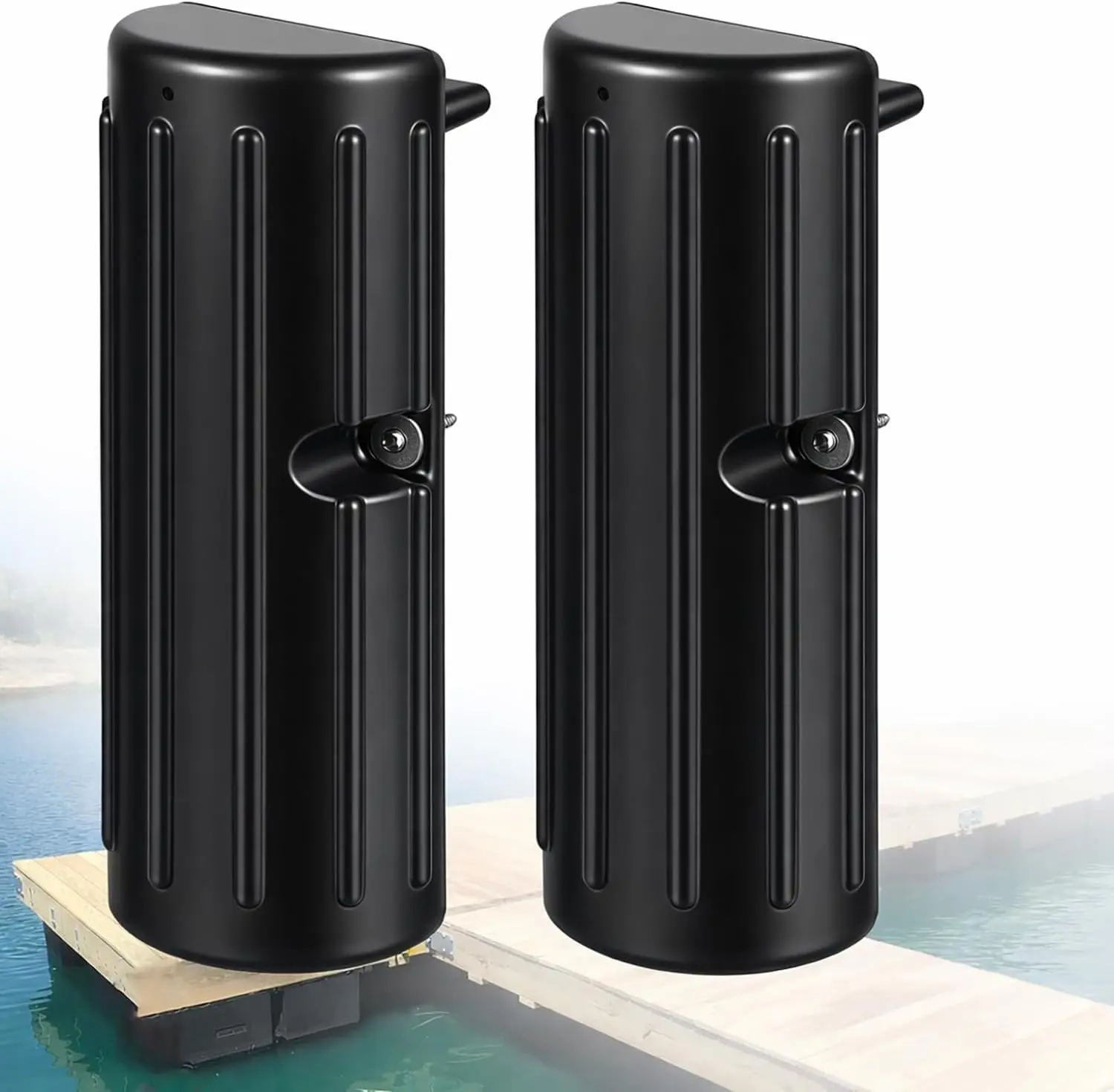 Heavy-Duty Marine-Grade PVC Boat Dock Bumper Classic Electric Guitars, UV & Impact Resistant Ribbed Cushion, Reliable Vertical Edge or Side Mount Dock Protection