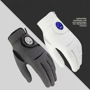 Golf Gloves - Anti-Slip Durable Sun Protection Soft Comfortable Ultra-Fine Fiber, 1 Pair, Ca Prop 65 Compliant