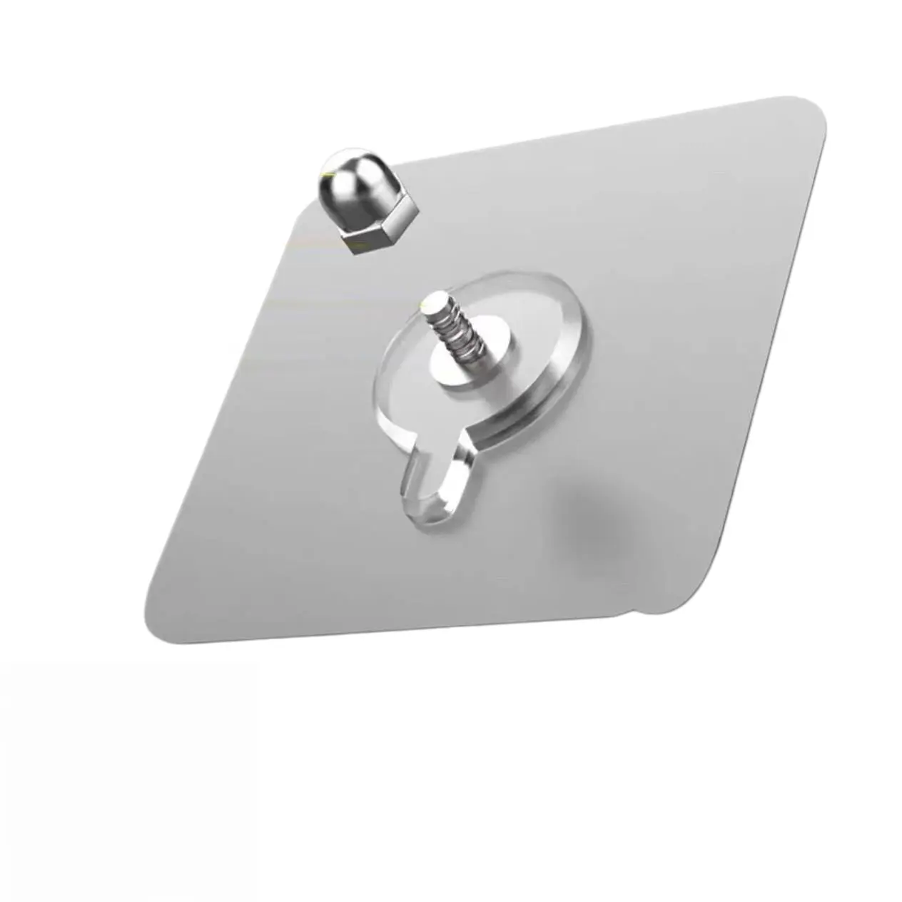 20 pieces - Screw stickers protruding by 10mm - Acrylic 6*6 universal type - Adhesive wall nails for hanging posters without marks - Rod wall hooks - Durable and practical - Transparent and strong adhesive screws for wall nails