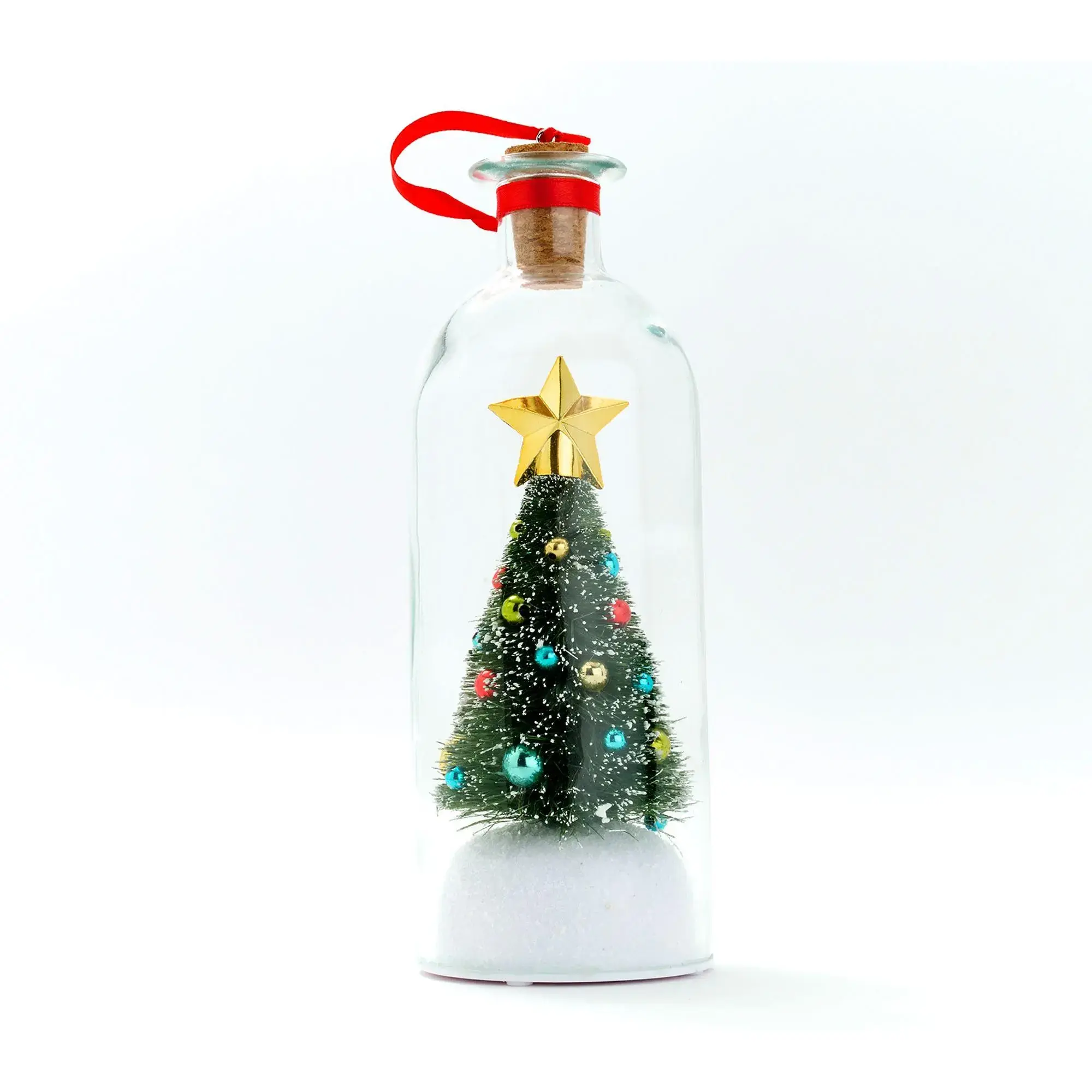Recordable Christmas Tree Message In A Bottle,Record a Voice They'll Never Forget  Personalized Christmas Memory Bottle Gift with Mini Christmas Tree