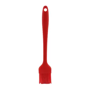 Silicone Basting Brush Food-Grade Pastry Heat-Resistant Oil Brush for BBQ Grilling (Red)