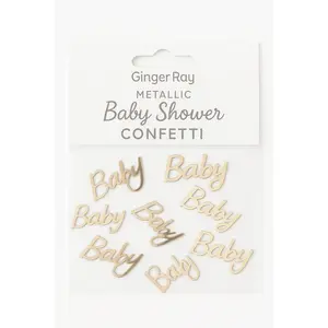 Ginger Ray Metallic Baby Shower Confetti