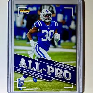 George Odum 2020 Panini All-Pro NFL #28 Rookie Card 1/241 Indianapolis Colts