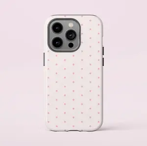 Charming Polka Dot Phone Case for iPhone 17 16 15 14 13 12 11 Pro Max, Samsung S25 S24